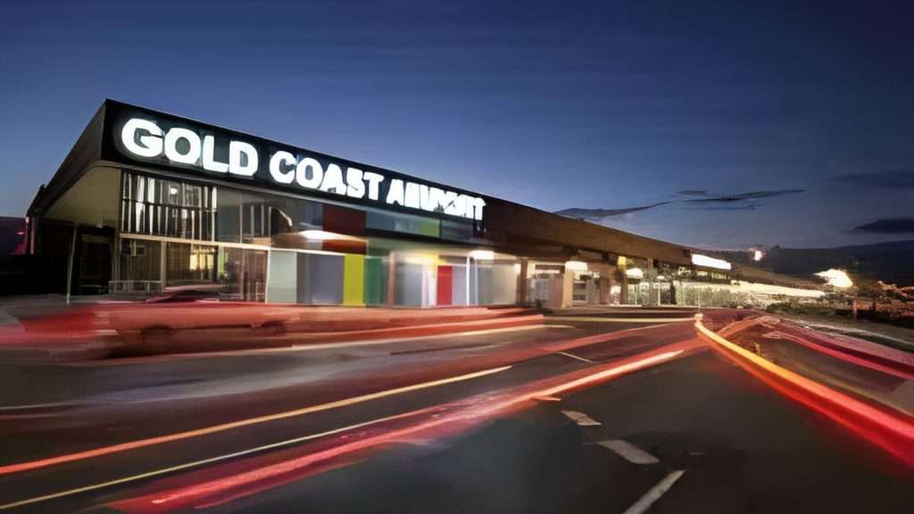 Luxury car at Gold Coast Airport transfer service.