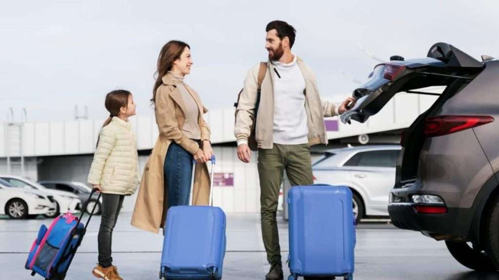Travel-Made-Easy-and-Stress-Free family loading airport luggage
