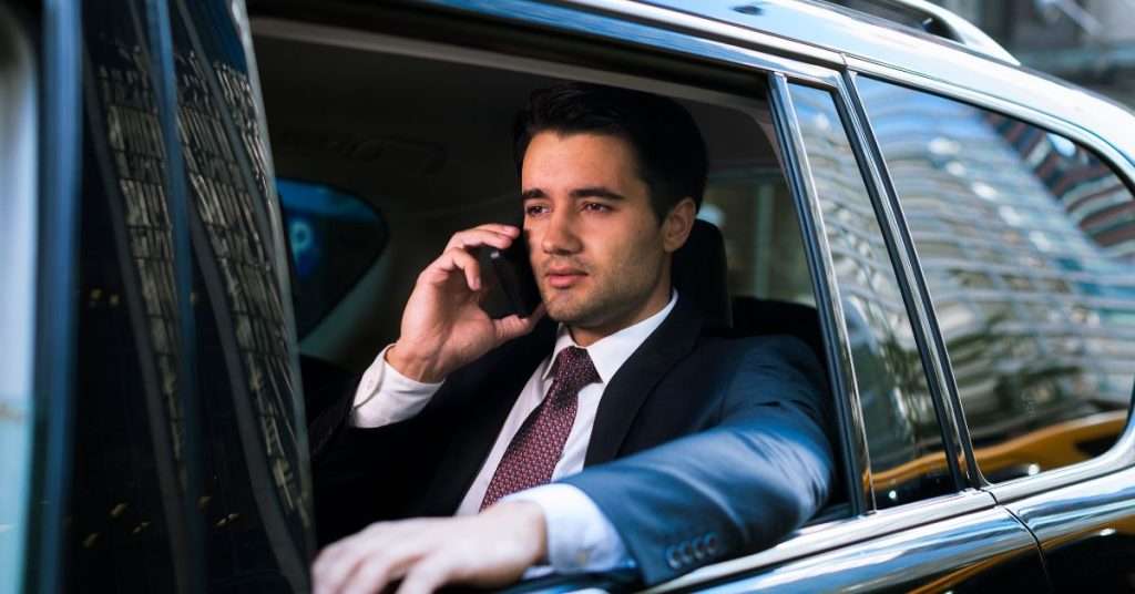 Airport Transfers Gold Coast man in business suit