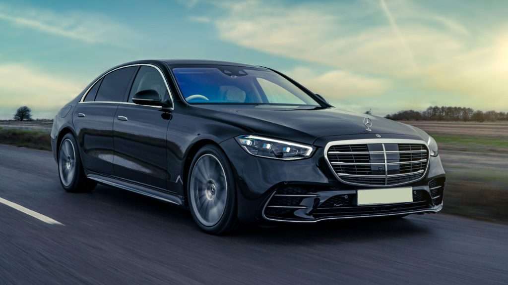 Airport Transfers Gold Coast sleek Mercedes on highway